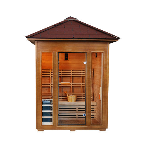 SUNRAY - Waverly 3-Person Outdoor Traditional Sauna
